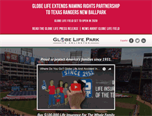 Tablet Screenshot of globelifepark.com